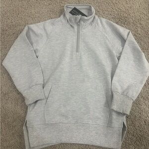 Little Bipsy Core Gray Quarter-Zip Pullover